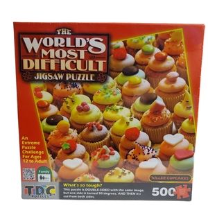 New Sealed The World’s Most Difficult Jigsaw Puzzle Killer Cupcakes 500 Pieces